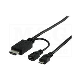 Picture of KABL MHL-USB 5-pin Micro B+HDMI M+USB Micro B