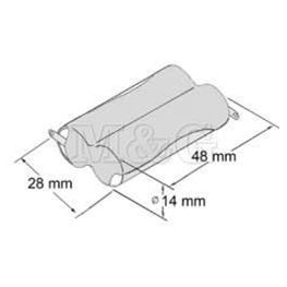 Picture of BATERIJA NiCd 2,4V 600 mAh 2xAA