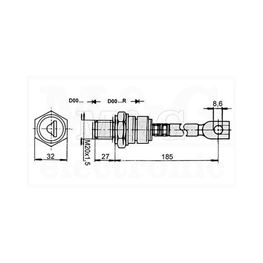 Slika za DIODA DOO 240A 700V R M20