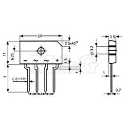 Slika za GREC ISPRAVLJAČ MINI Tip A 600V 1,5A