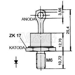 Slika za DIODA 1N 3768  35A 1000V