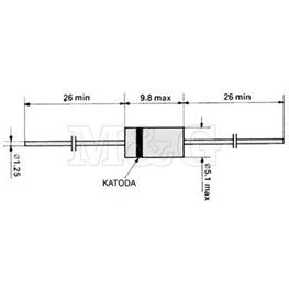 Slika za DIODA ZENER 5W  5,1V