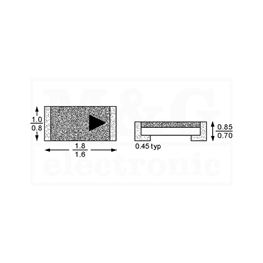 Picture of DIODA ZENER SMD 0603 3,9V