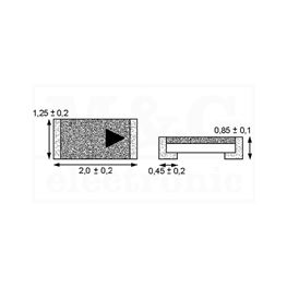 Slika za DIODA ZENER SMD 0805 5.6V