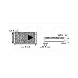 Slika za DIODA ZENER SMD 1206 8.2V