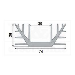 Slika za ALUMINIJUMSKI HLADNJAK A 4240 50mm