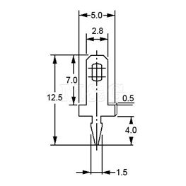 Slika za KONTAKTNA STOPICA 2,8 MM TIP 01