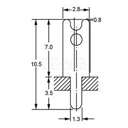 Slika za KONTAKTNA STOPICA 2,8 MM TIP 02