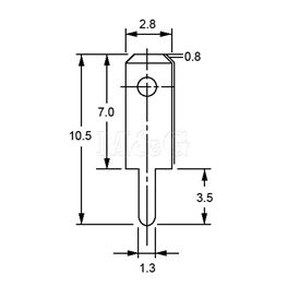 Picture of KONTAKTNA STOPICA 2,8 MM TIP 03