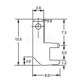 Slika za KONTAKTNA STOPICA 2,8 MM TIP 05