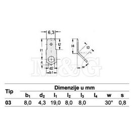 Picture of KONTAKTNA STOPICA 6,3 MM TIP 03