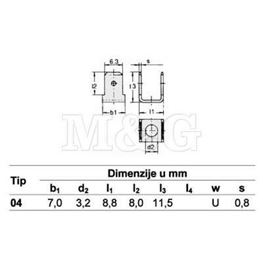 Picture of KONTAKTNA STOPICA 6,3 MM TIP 04