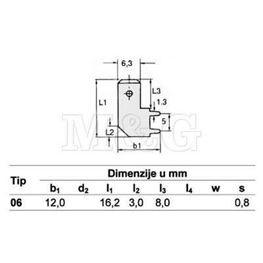 Slika za KONTAKTNA STOPICA 6,3 MM TIP 06