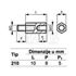 Slika za ODSTOJNIK Tip 2  M3x10 MM