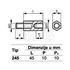 Slika za ODSTOJNIK Tip 2  M3x45 MM