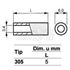 Slika za ODSTOJNIK Tip 3  M3x6 MM