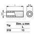 Slika za ODSTOJNIK Tip 3  M3x10 MM