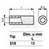 Slika za ODSTOJNIK Tip 3  M3x15 MM