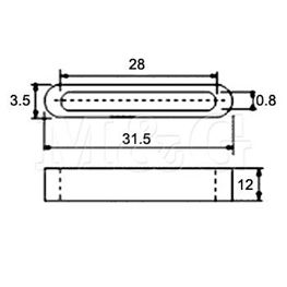 Slika za FERITNI FILTER ZA FLET KABL FFP31A