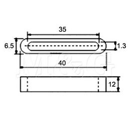 Slika za FERITNI FILTER ZA FLET KABL FFP40