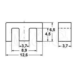 Picture of FERITNO JEZGRO E13/7/4-3F3