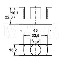 Slika za FERITNO JEZGRO ETD44-3F3