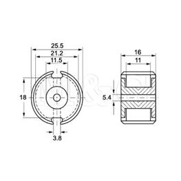 Picture of FERITNO JEZGRO P26/16-3F3