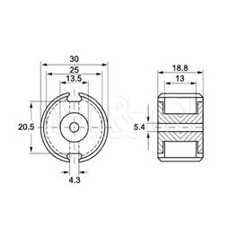 Picture of FERITNO JEZGRO P30/19-3F3