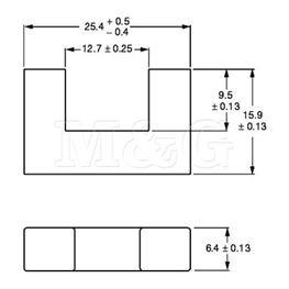 Slika za FERITNO JEZGRO U25/16/6-3C90