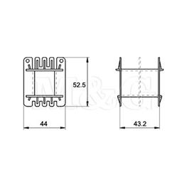 Slika za KALEM ZA FERITNO JEZGRO E65 WE-1057-2S