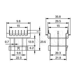 Slika za KALEM ZA FERITNO JEZGRO E20 WE-2219H