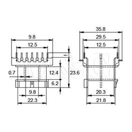 Slika za KALEM ZA FERITNO JEZGRO E16 WE-2886