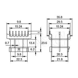 Slika za KALEM ZA FERITNO JEZGRO E16 WE-3449H