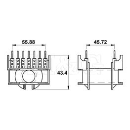 Slika za KALEM ZA FERITNO JEZGRO ETD54 WE-3693