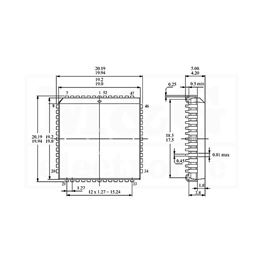 Picture of PROCESOR MC 68HC11E1CFN3