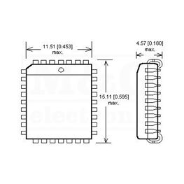 Slika za OTP-ROM OT27C512-45 PLCC