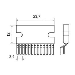 Slika za INTEGRISANO KOLO TDA1518BQ