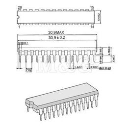 Slika za MICROCHIP PIC 16F873-20/SP