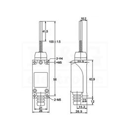 Slika za GRANIČNI PREKIDAČ XZ-8/167  TZ-8167  ME/8167