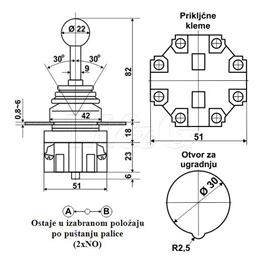 Slika za JOYSTICK PREKIDAČ HKB-2011