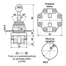 Slika za JOYSTICK TASTER HKB-201