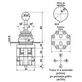 Slika za JOYSTICK TASTER HKB-402