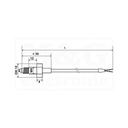 Slika za TEMPERATURNA SONDA Tip K 5x10 M8