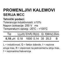 Slika za INDUKTIVNOST EC24 0,18 µH