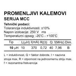 Slika za INDUKTIVNOST EC24 10 µH