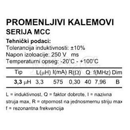 Slika za INDUKTIVNOST EC24 3,3 µH