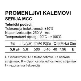 Slika za INDUKTIVNOST EC24 5,6 µH