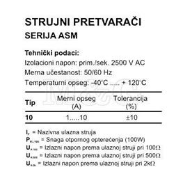 Picture of STRUJNI TRANSFORMATOR ASM 1-10A