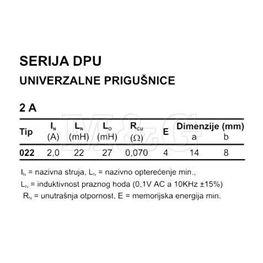 Slika za INDUKTIVNOST DPU022A2 22µH 2A