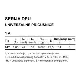 Slika za INDUKTIVNOST DPU047A1 47µH 1A